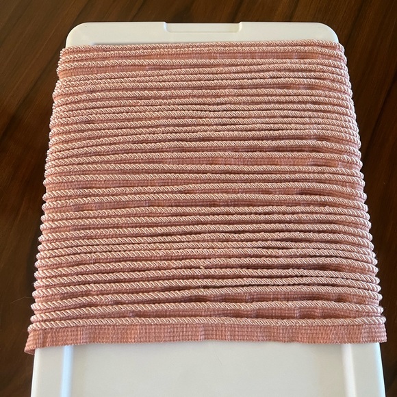 Dusty Rose Twisted Lip Cord Trim for Pillows, Upholstery & DIY projects.19 yards - Picture 3 of 3